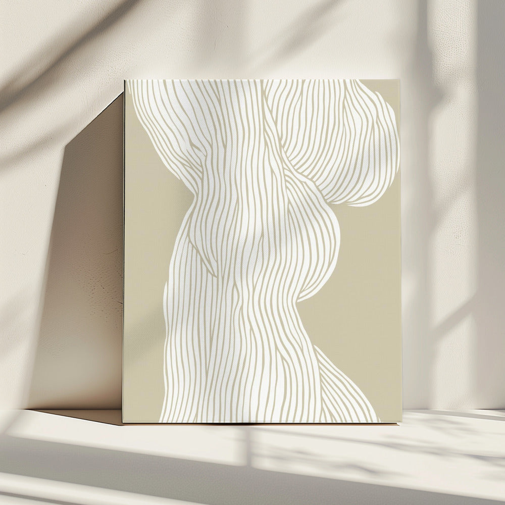 Vloeiende lijnen elegantie | Canvas