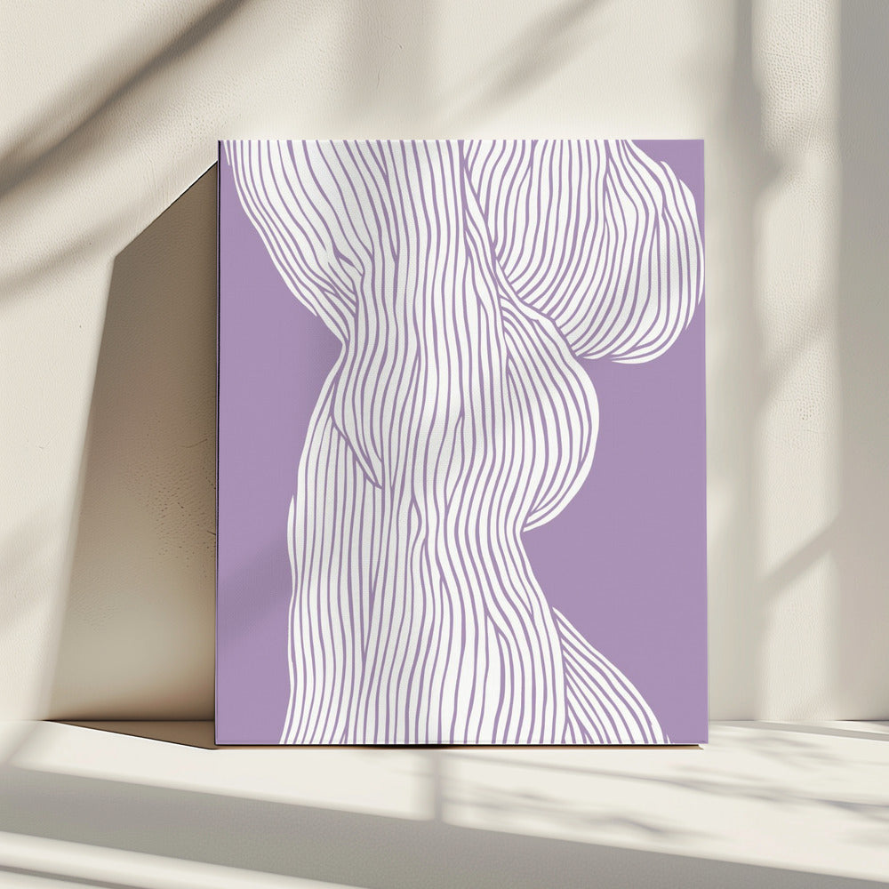Gebogen lijnen stromen | Canvas
