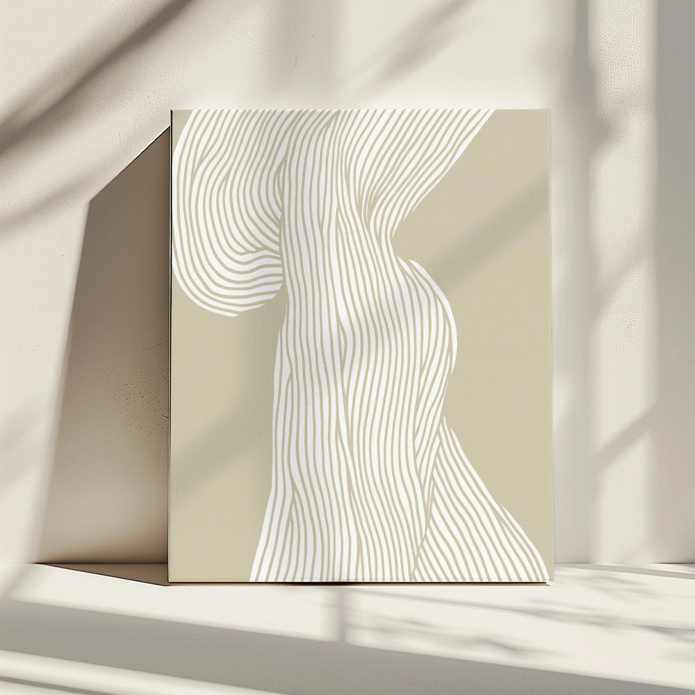 Vloeiende lijnen canvas | Canvas