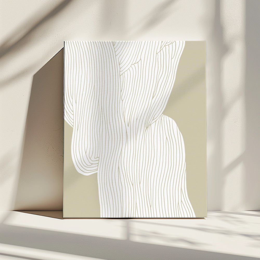 Vloeiende lijnharmonie | Canvas