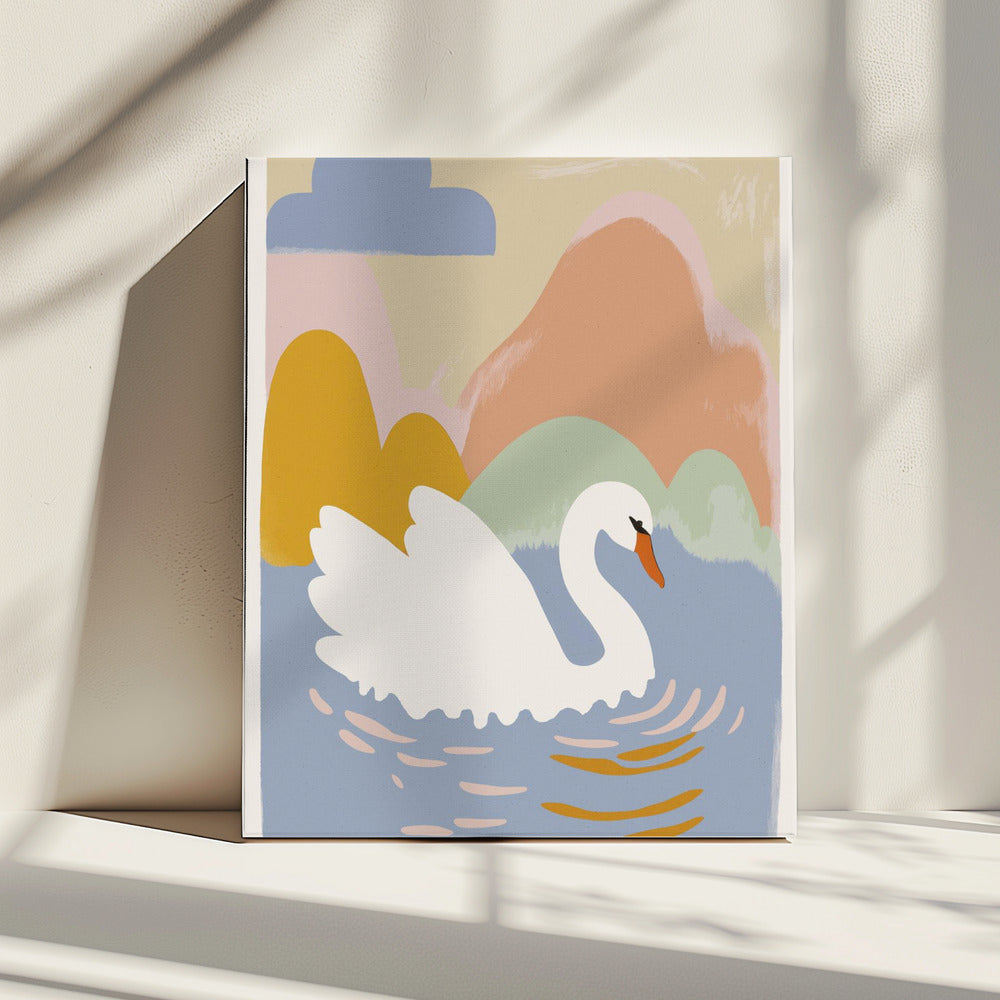Zwanen droomlandschap | Canvas