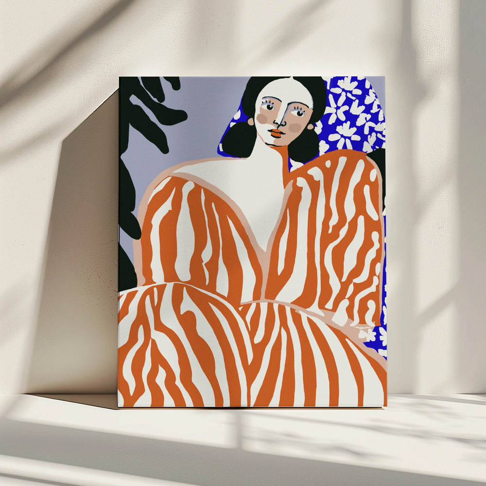Zebra Elegantie | Canvas
