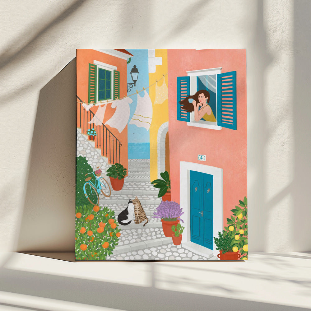 Zondagochtend in de Provence | Canvas