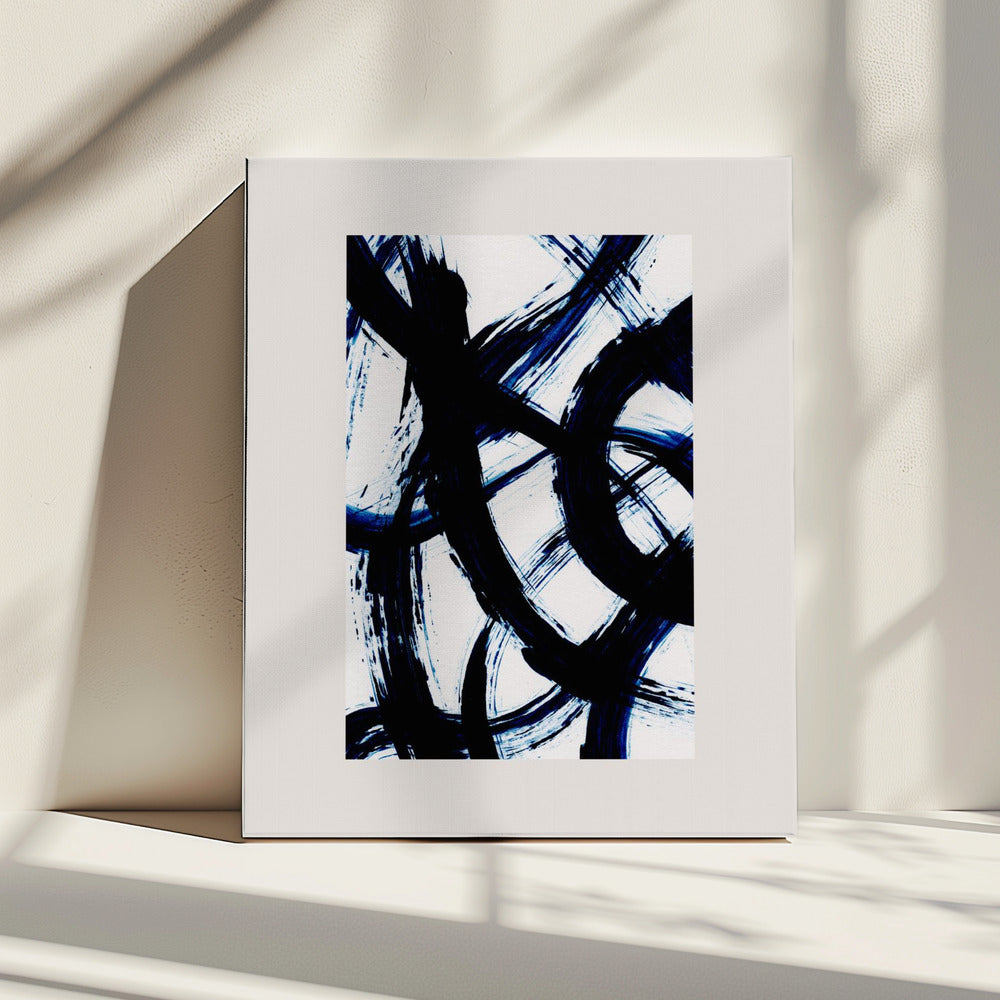 Abstracte penseelstreken 98 | Canvas