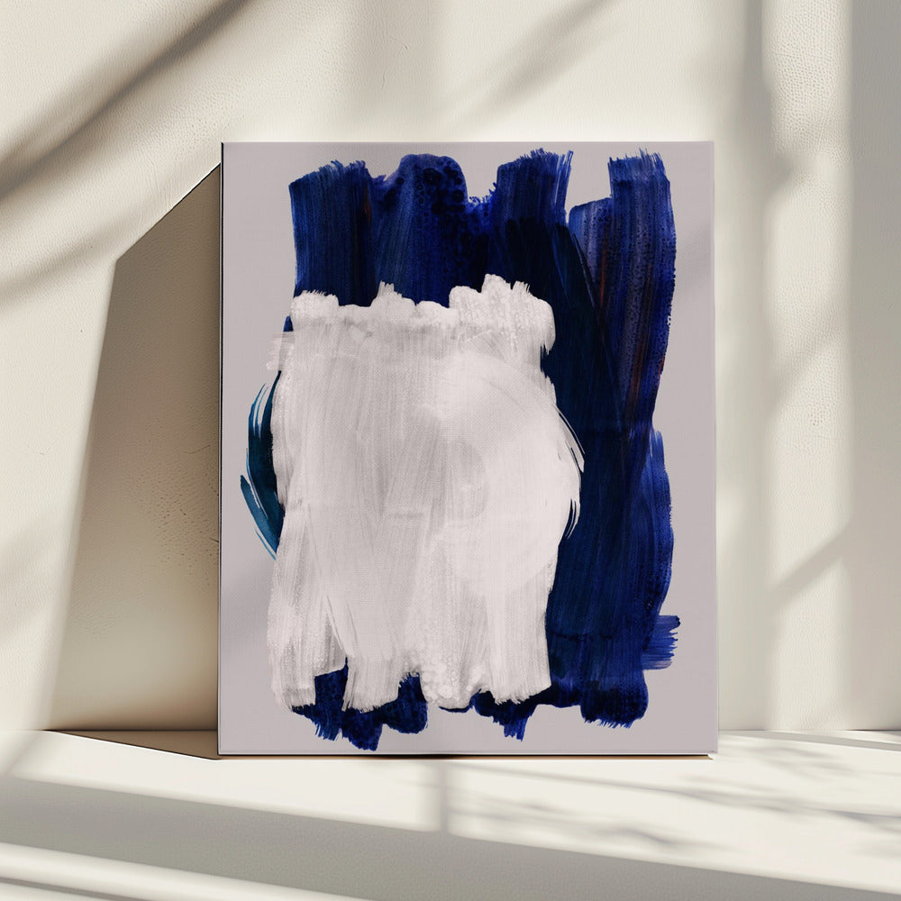 Abstracte penseelstreken 14 | Canvas