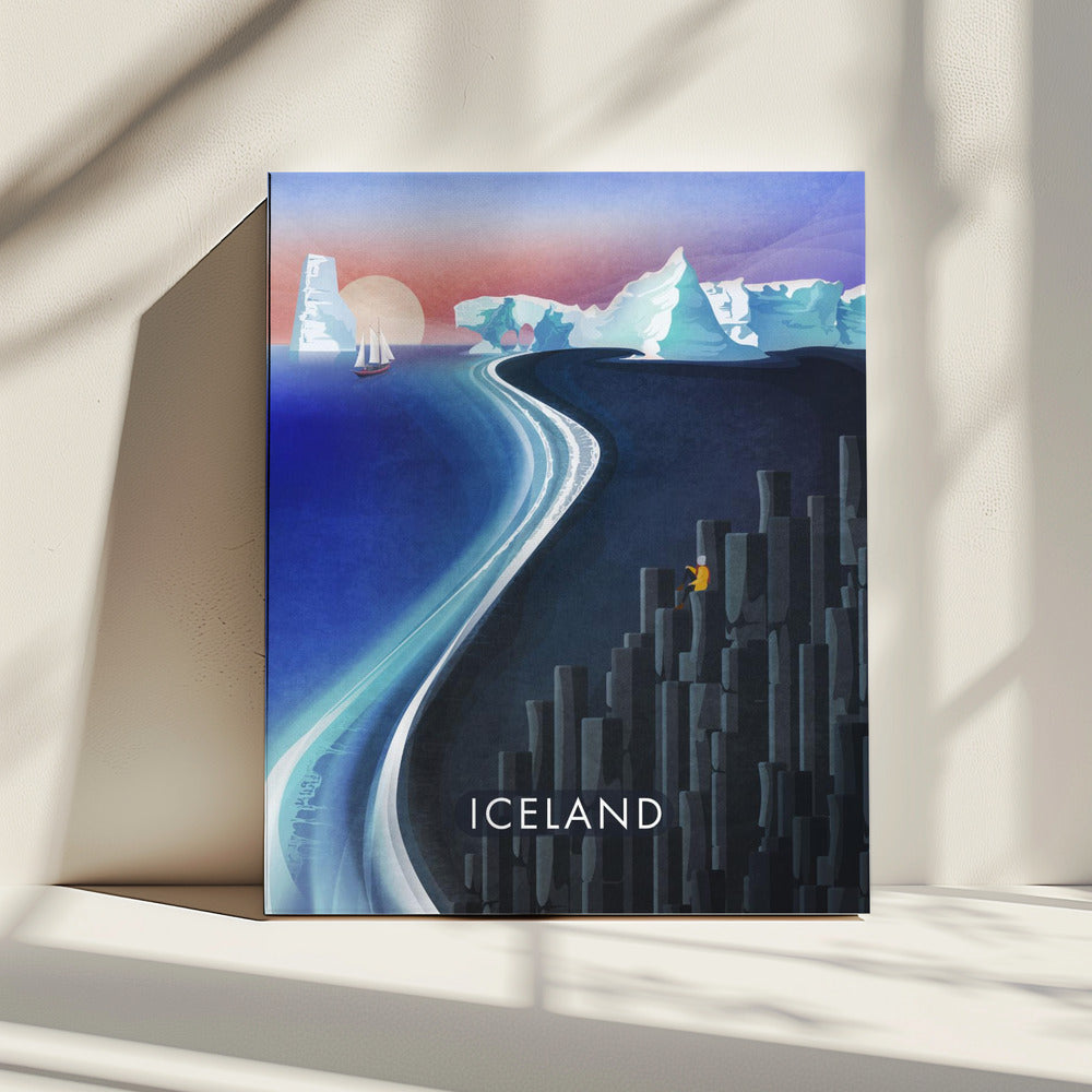 Majestueus uitzicht op IJsland | Canvas
