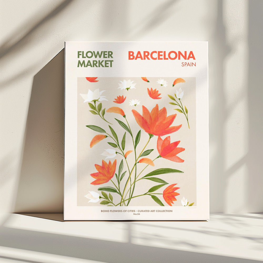 Barcelona Blooms | Canvas