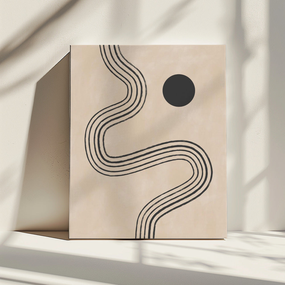 Krommen en bol | Canvas