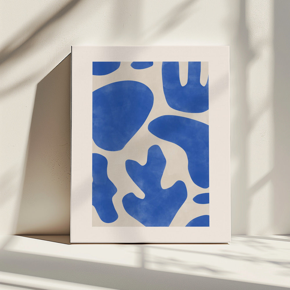 Blauwe Abstracties | Canvas