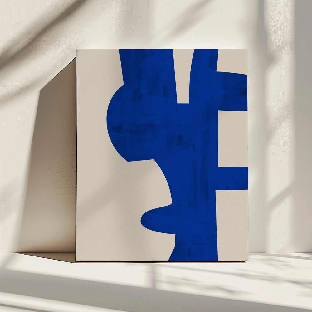 Schaduwen van Blauw | Canvas