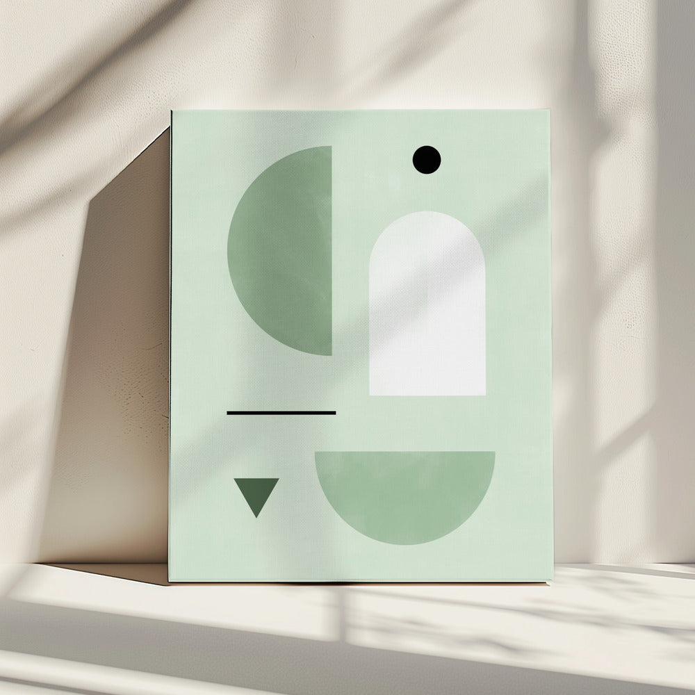 Rustgevend pastelkleurenpalet | Canvas