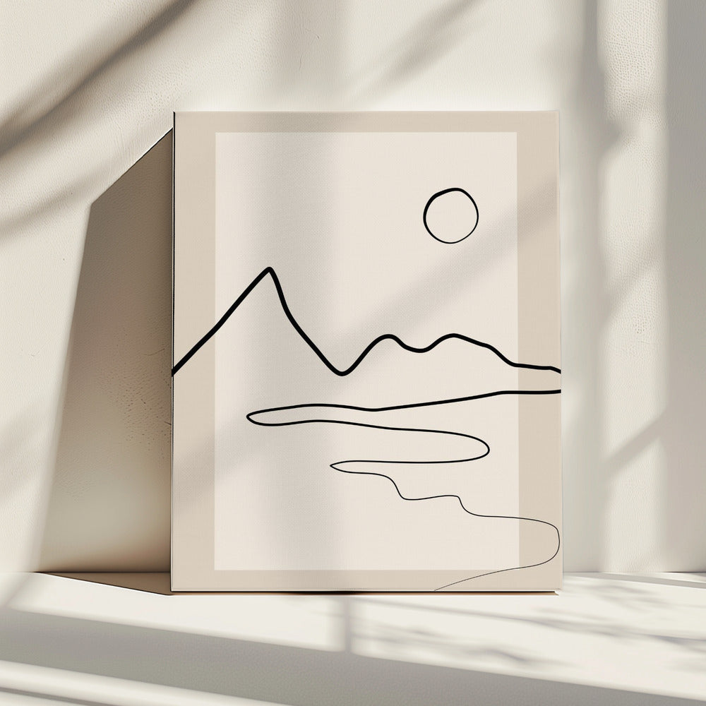 Minimalistische Horizon | Canvas