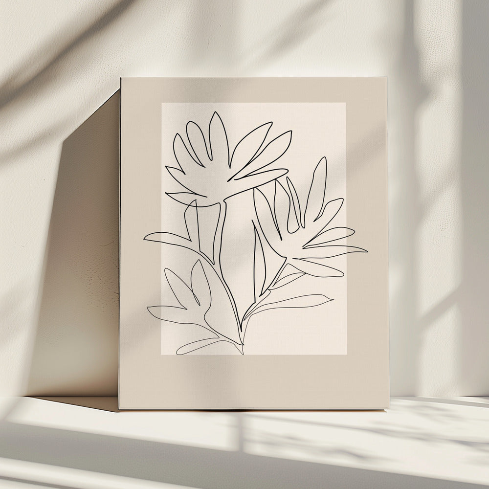 Bloemenomtrek | Canvas