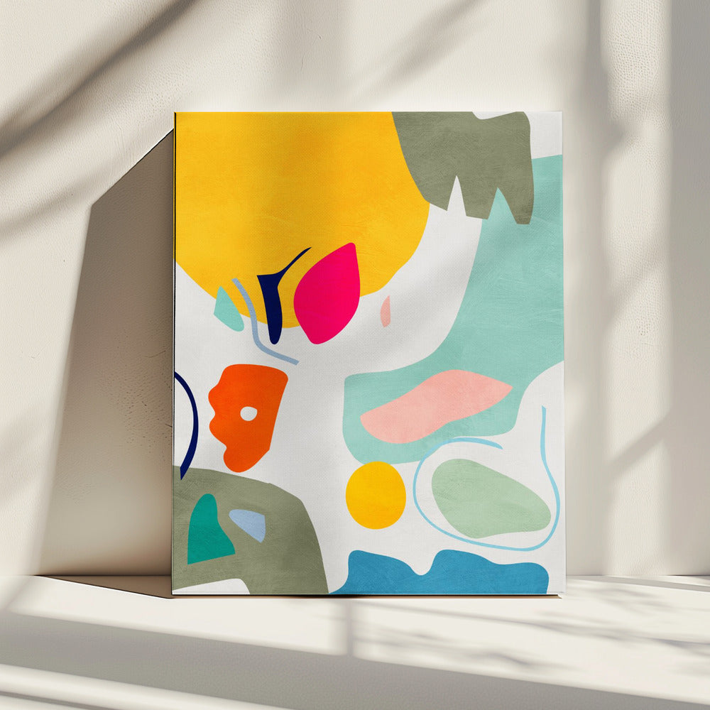 Landschap geïnspireerde uitsnede | Canvas