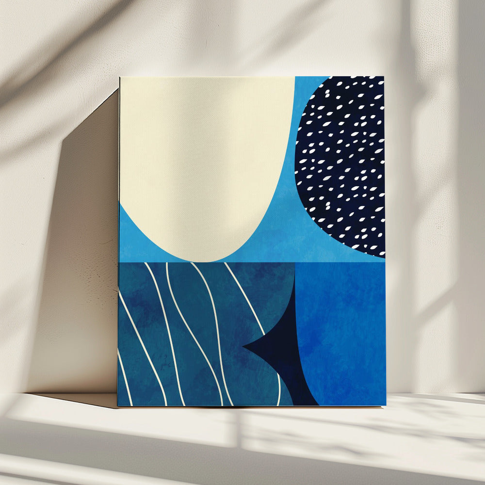 Vormen Play3 2blauw | Canvas