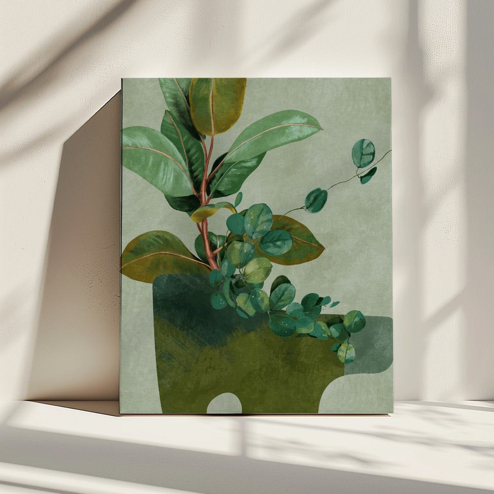 Bladeren Meer 12 | Canvas