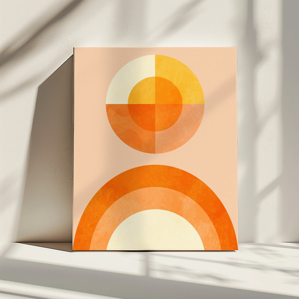 Lente Mid Rhapsody Oranje 2 | Canvas