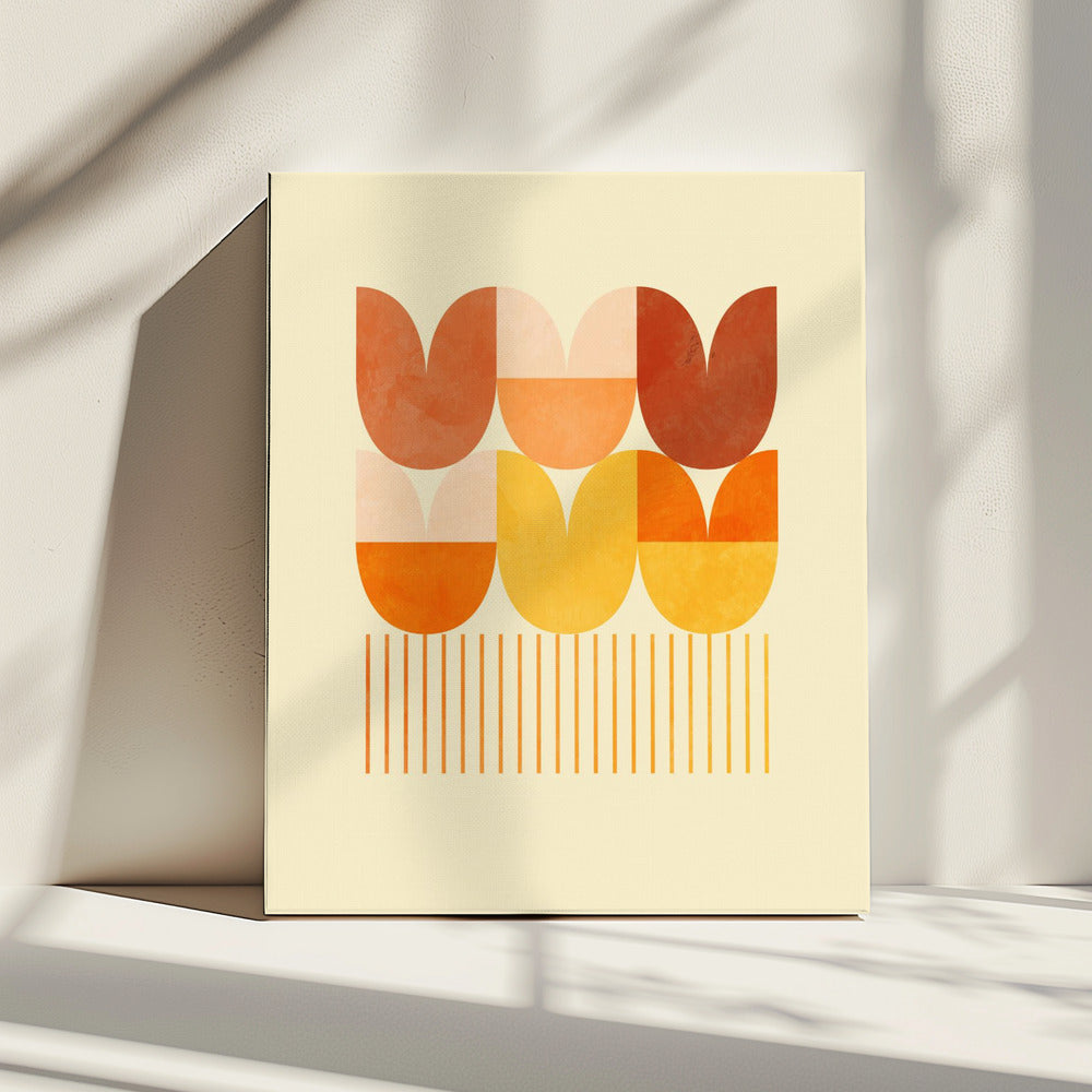 Lente Mid Rhapsody Oranje 1 | Canvas