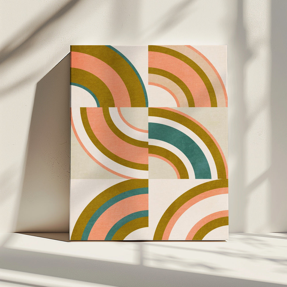 Regenboogzonnen 10 | Canvas