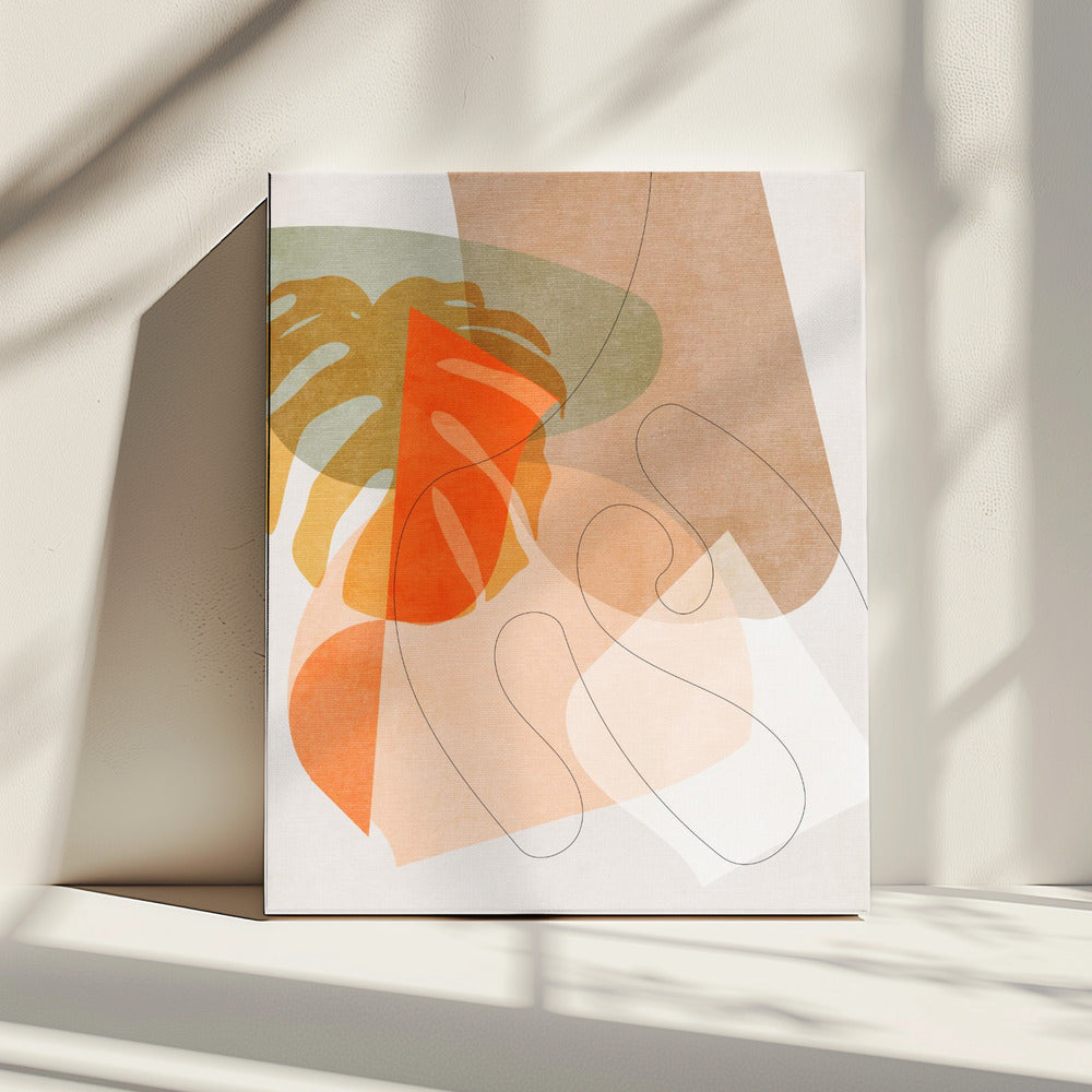 Natuurvriendelijk Terracotta 6 Aquarell Kopie | Canvas