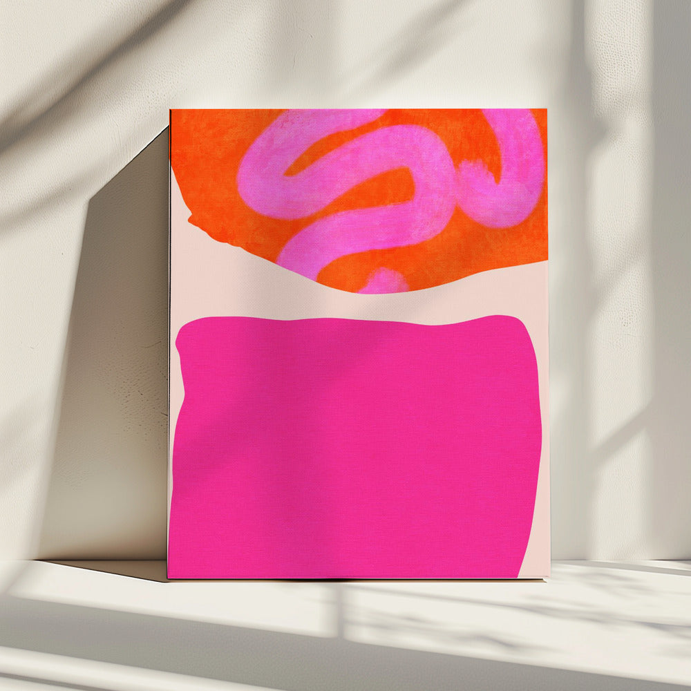 Geschilderde lijnen 2 Kopie | Canvas