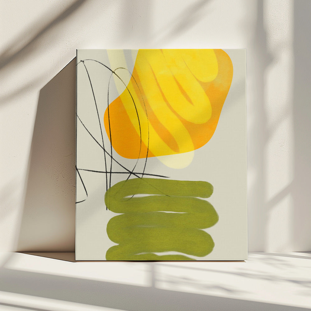 Geschilderde lijnen 11 kopieën | Canvas