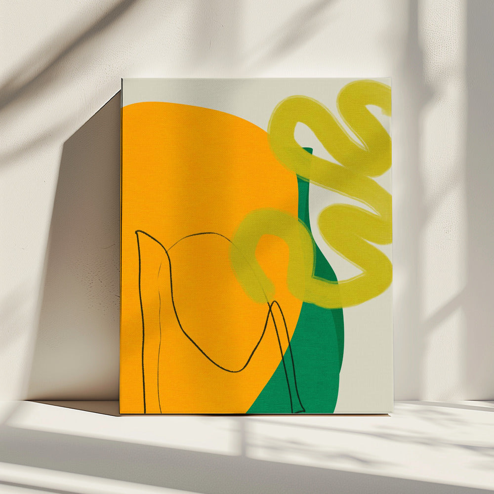 Geschilderde lijnen 10 kopieën | Canvas