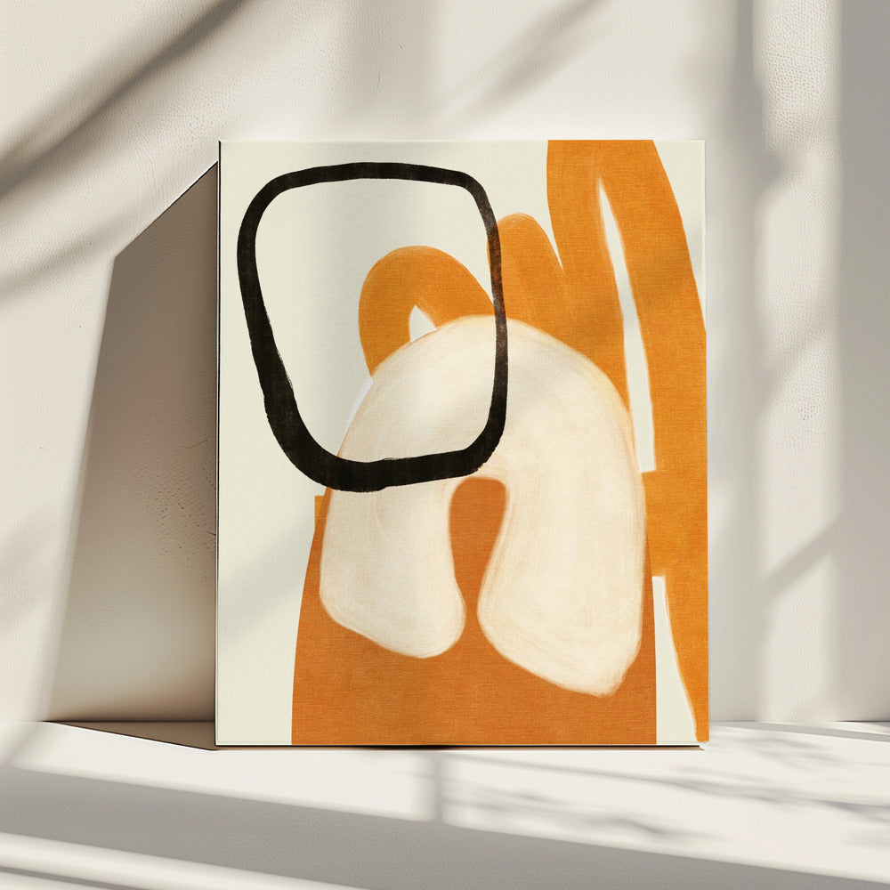 Geschilderde lijnen Desatur2 Kopie | Canvas