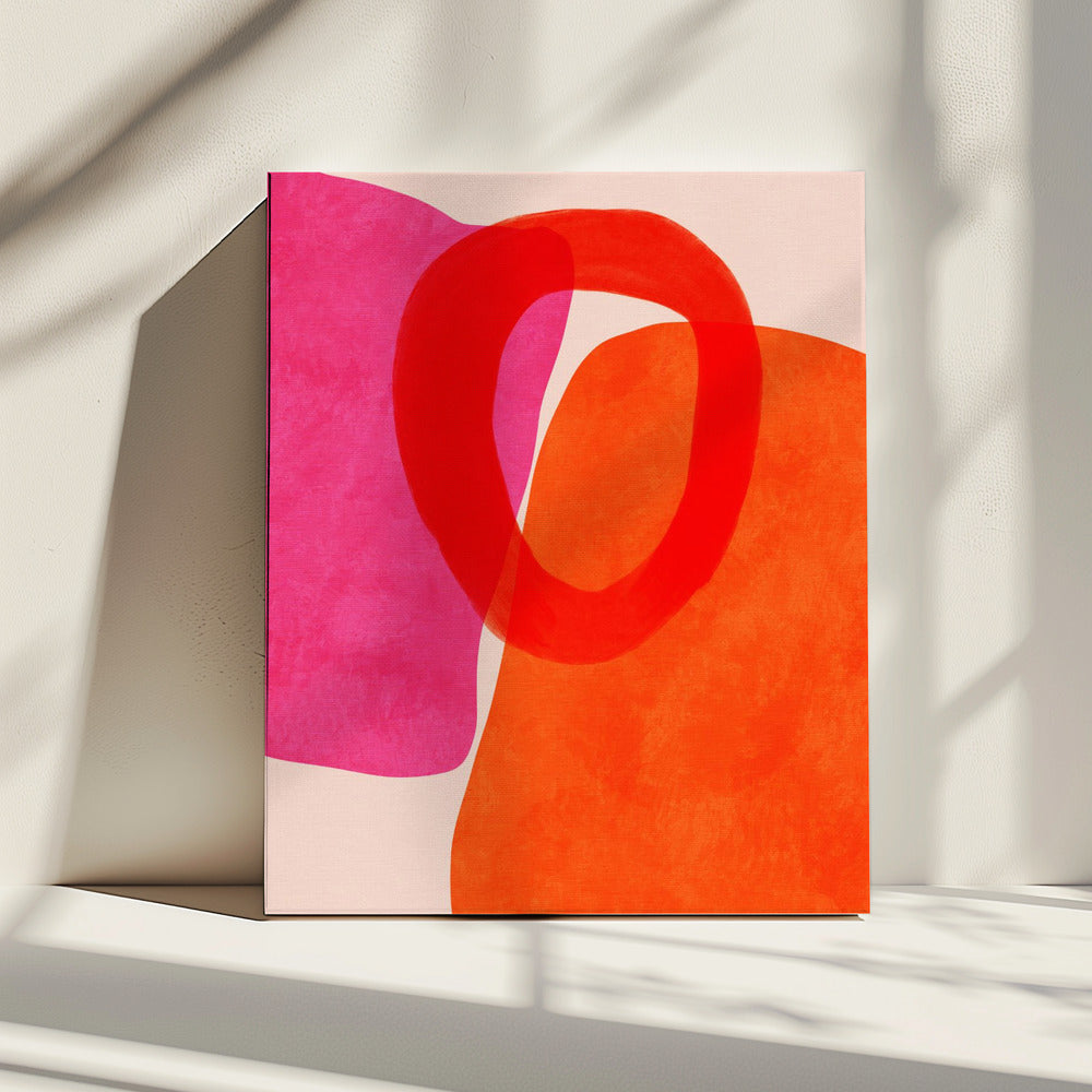 Geschilderde lijnen 5 Kopie | Canvas
