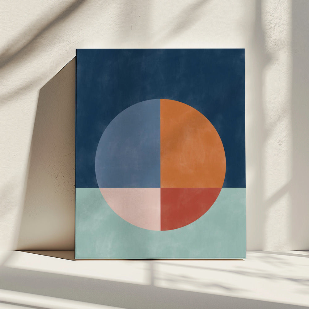 Een grote gesegmenteerde cirkel | Canvas