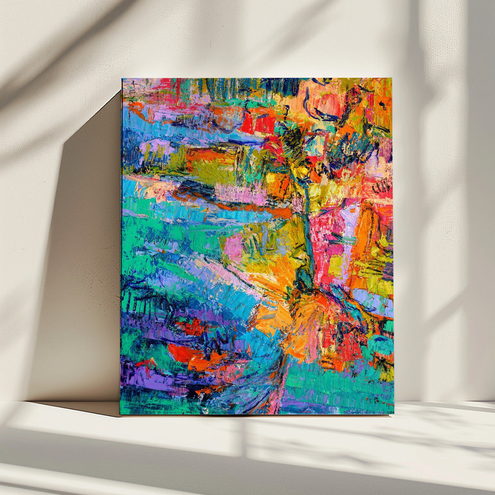 Abstract kleurenpalet | Canvas