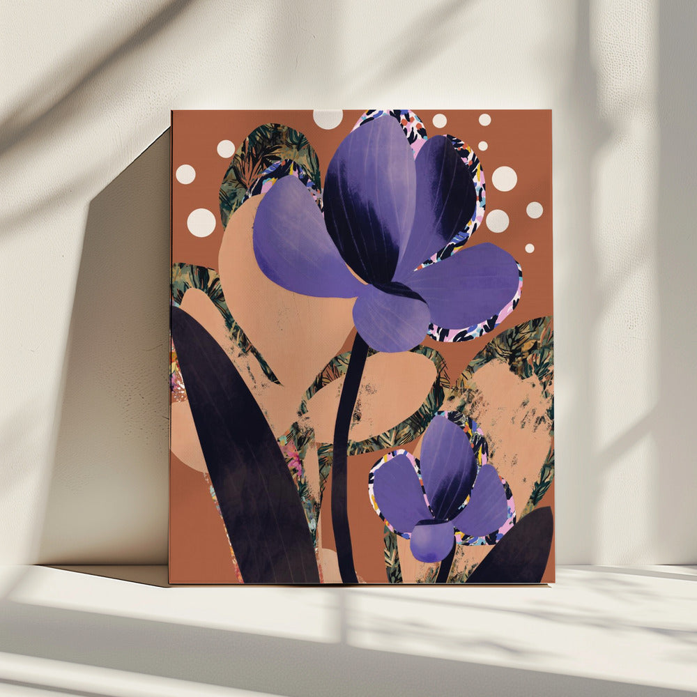 Violette Bloesem Dans | Canvas