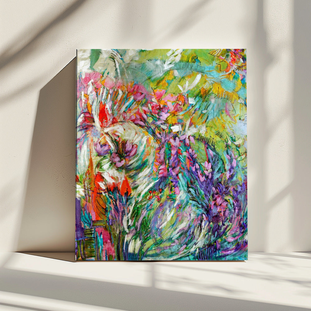 Roze bloesems abstract | Canvas