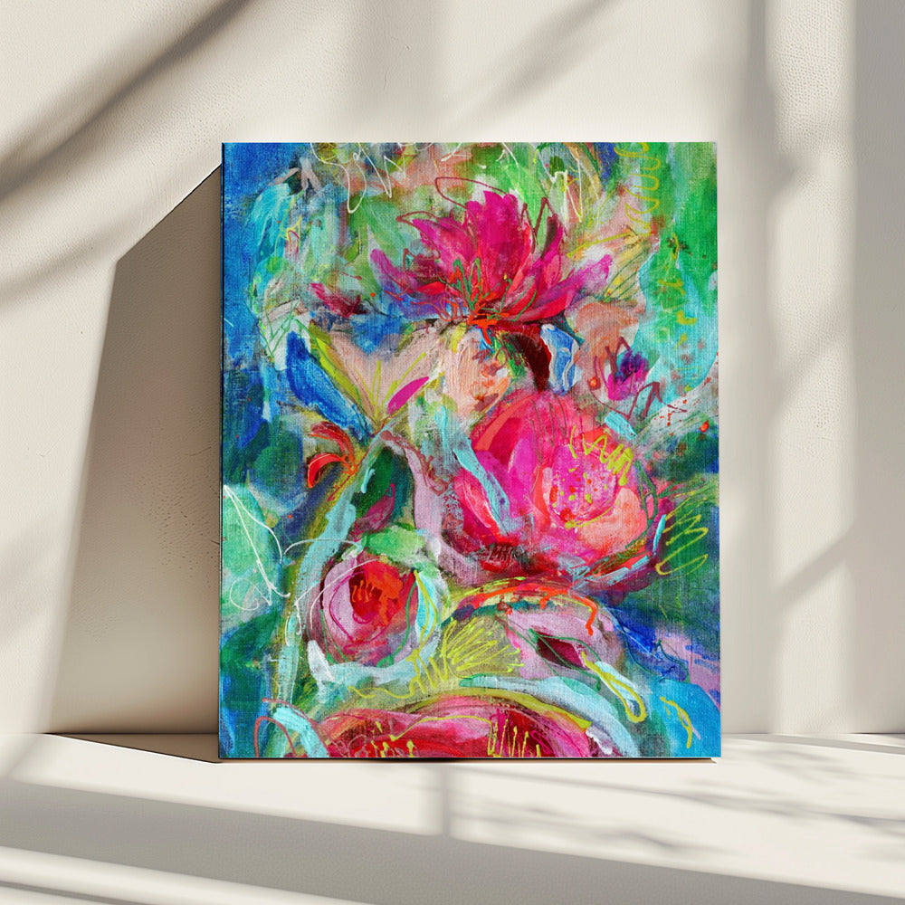 Levendige Bloemblaadjessymfonie | Canvas