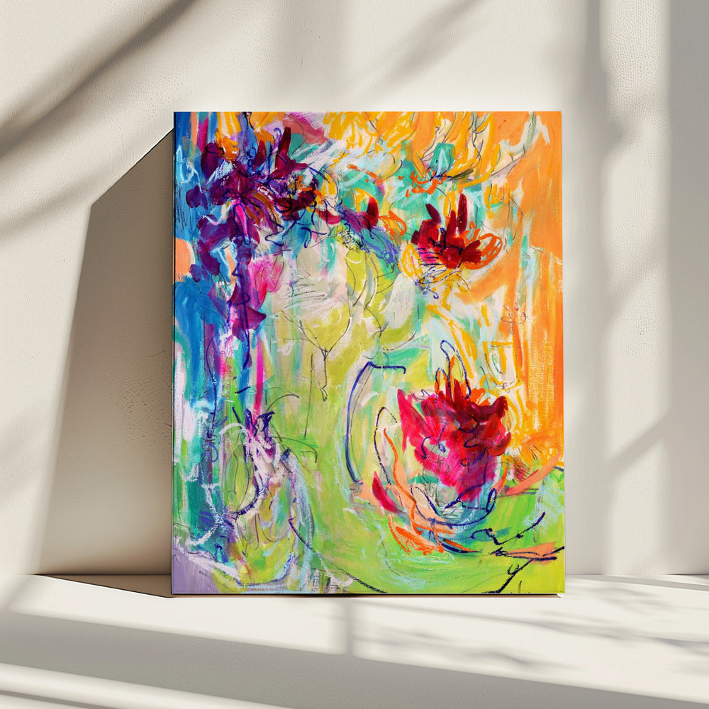 Levendige bloesems | Canvas