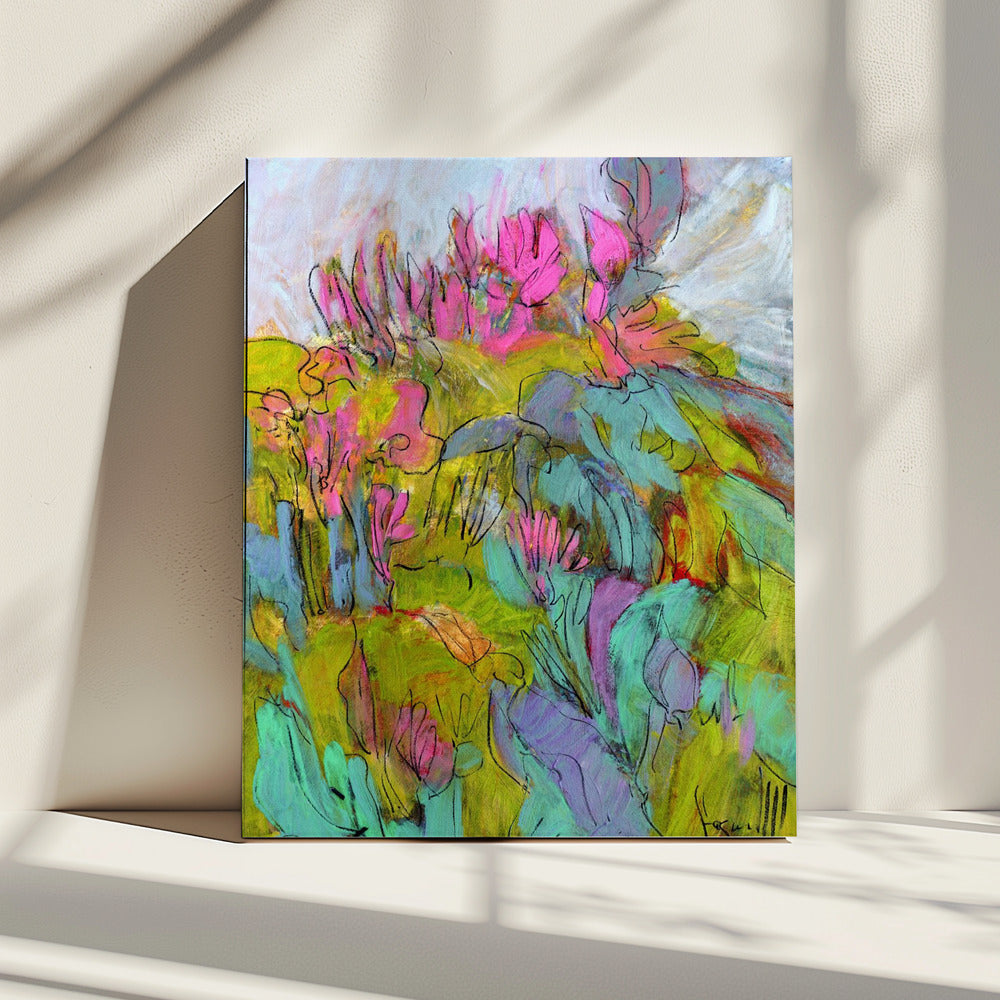 Speelse tuindromen | Canvas
