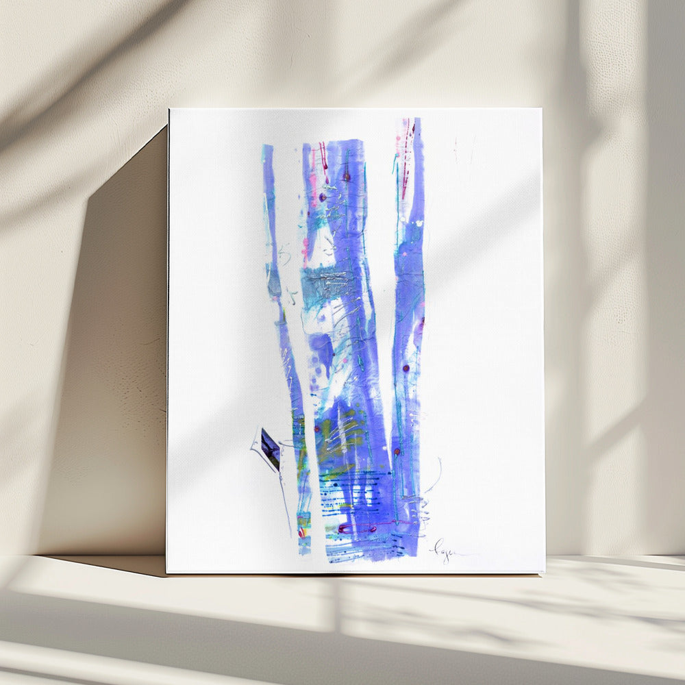 Violette linten stromen | Canvas