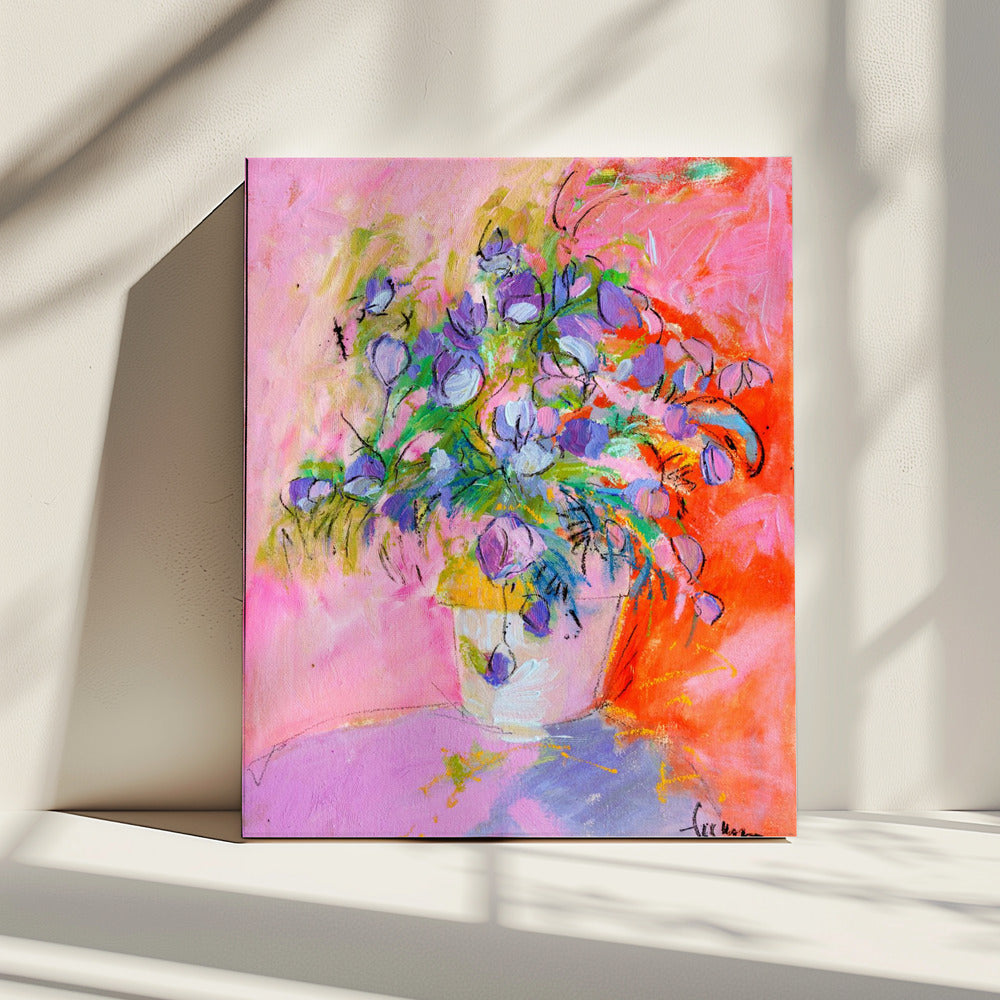 Levendige bloemblaadjes | Canvas