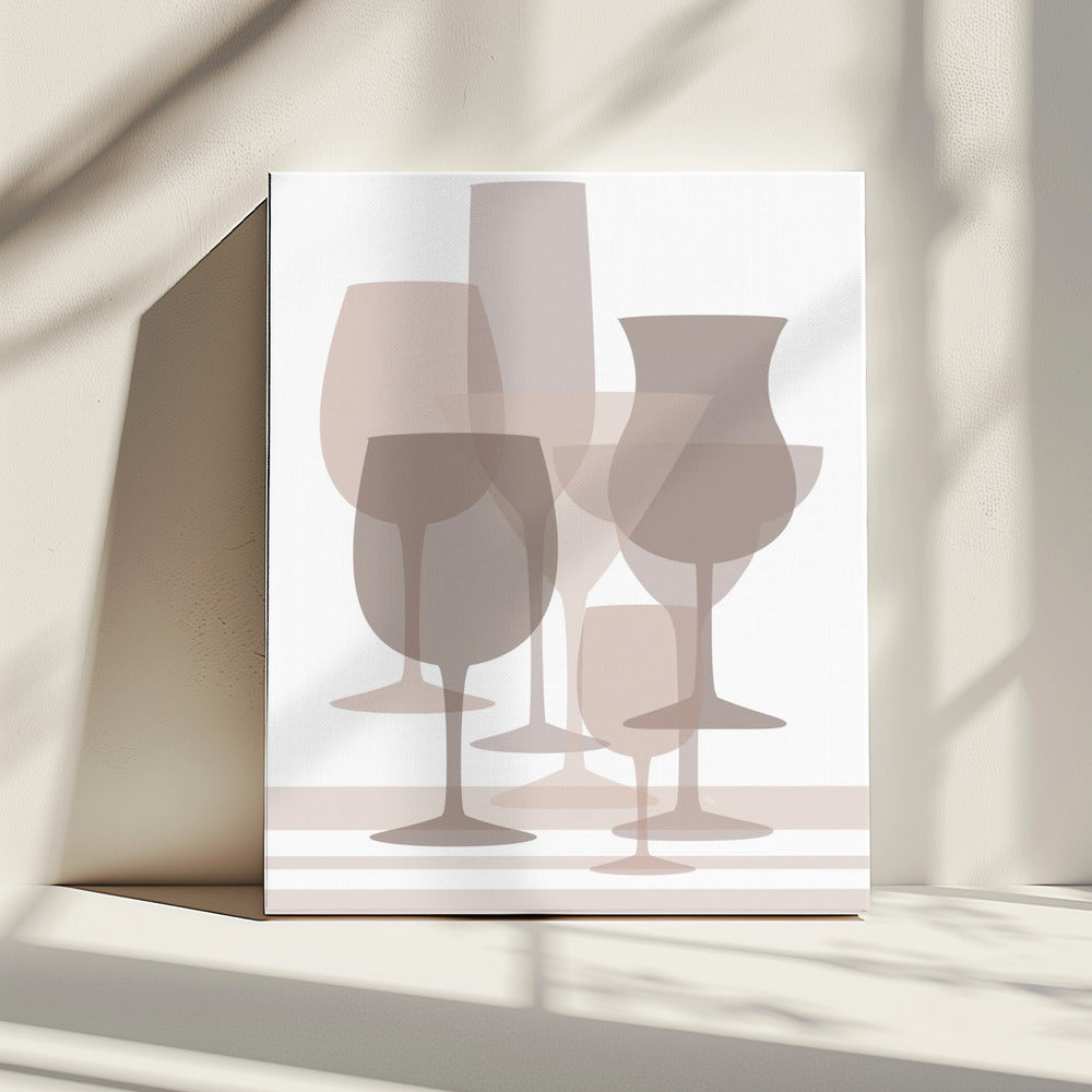 Gelaagde glasharmonie | Canvas
