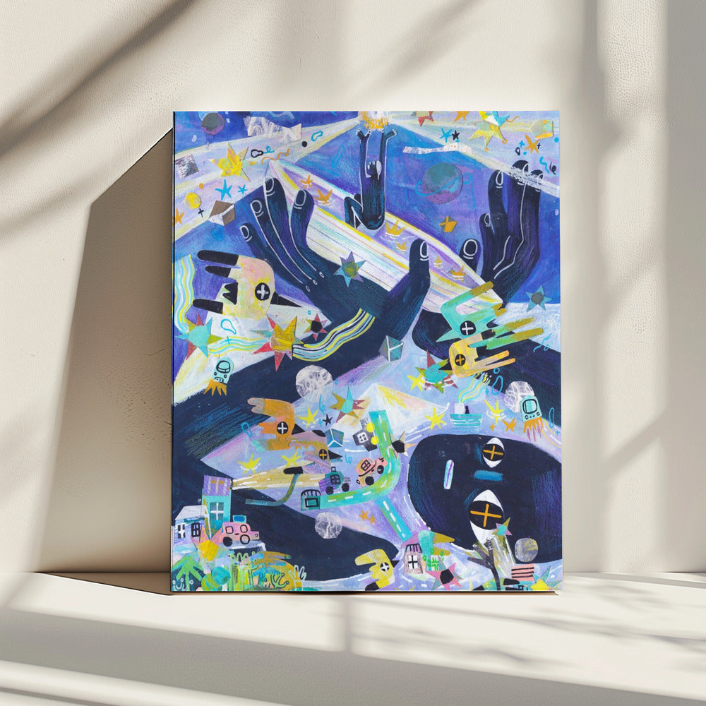 Vloed in de avond | Canvas