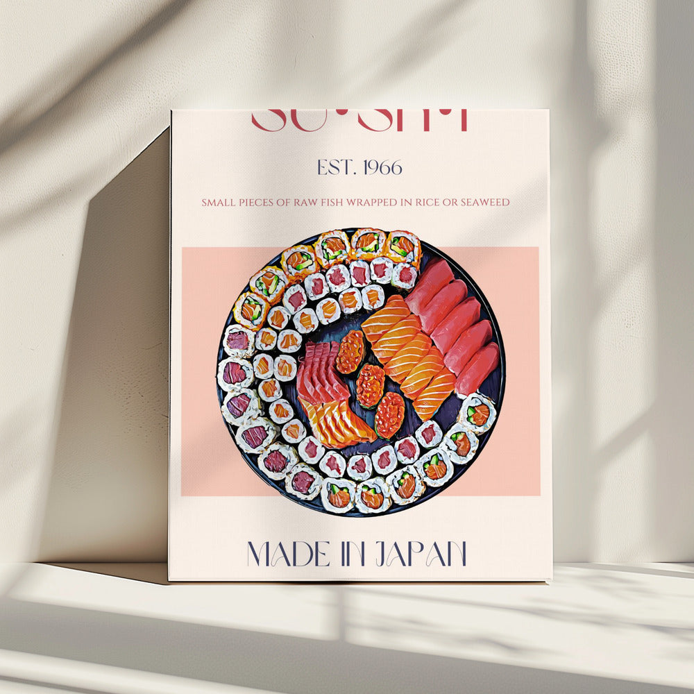 Kleurrijke sushi-lekkernij | Canvas