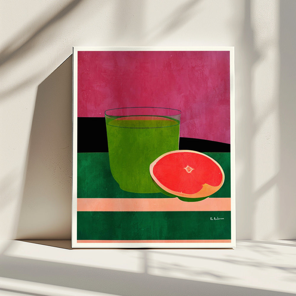 Roze, Kleine Grapefruit | Canvas