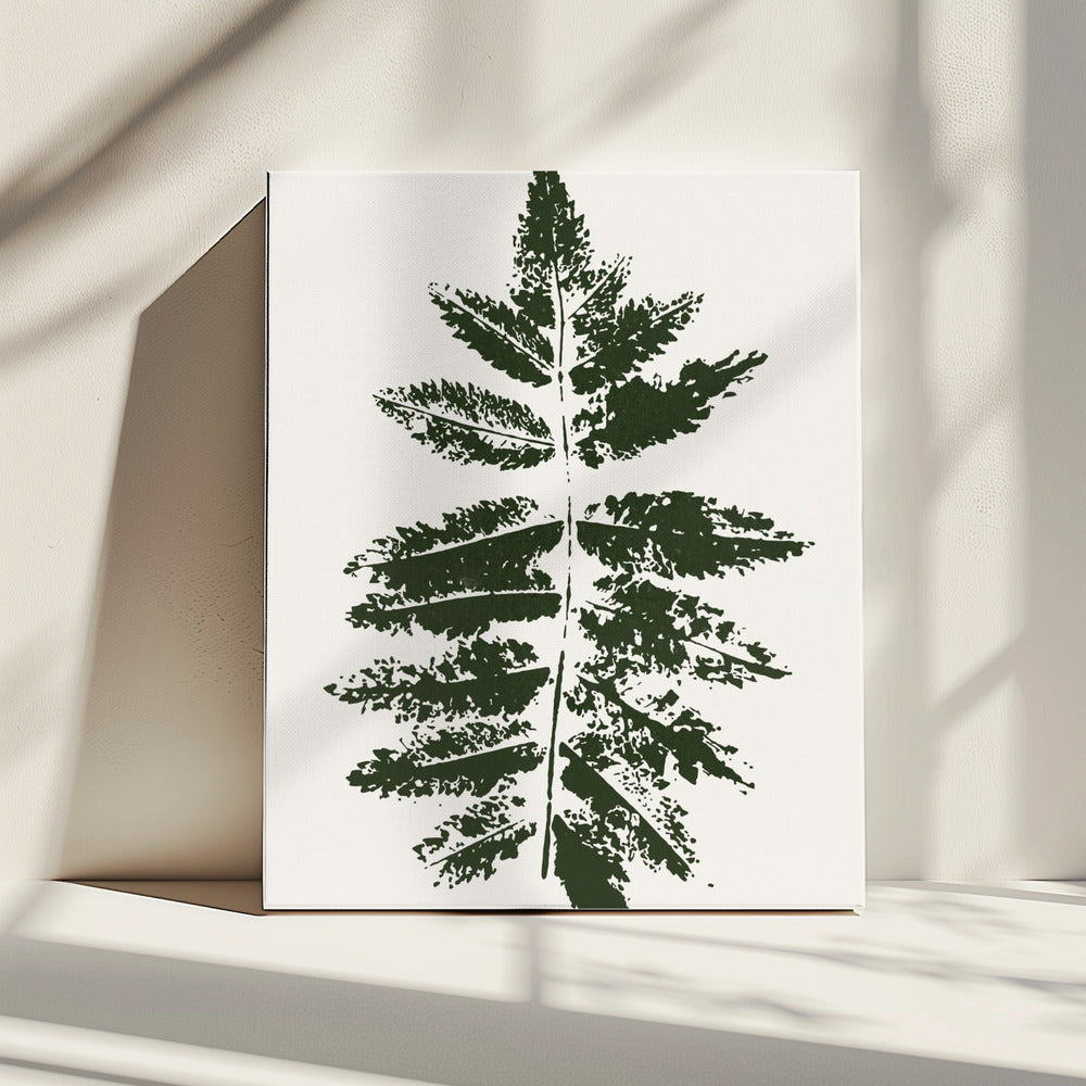 Oak Leaf Print (green) | Canvas