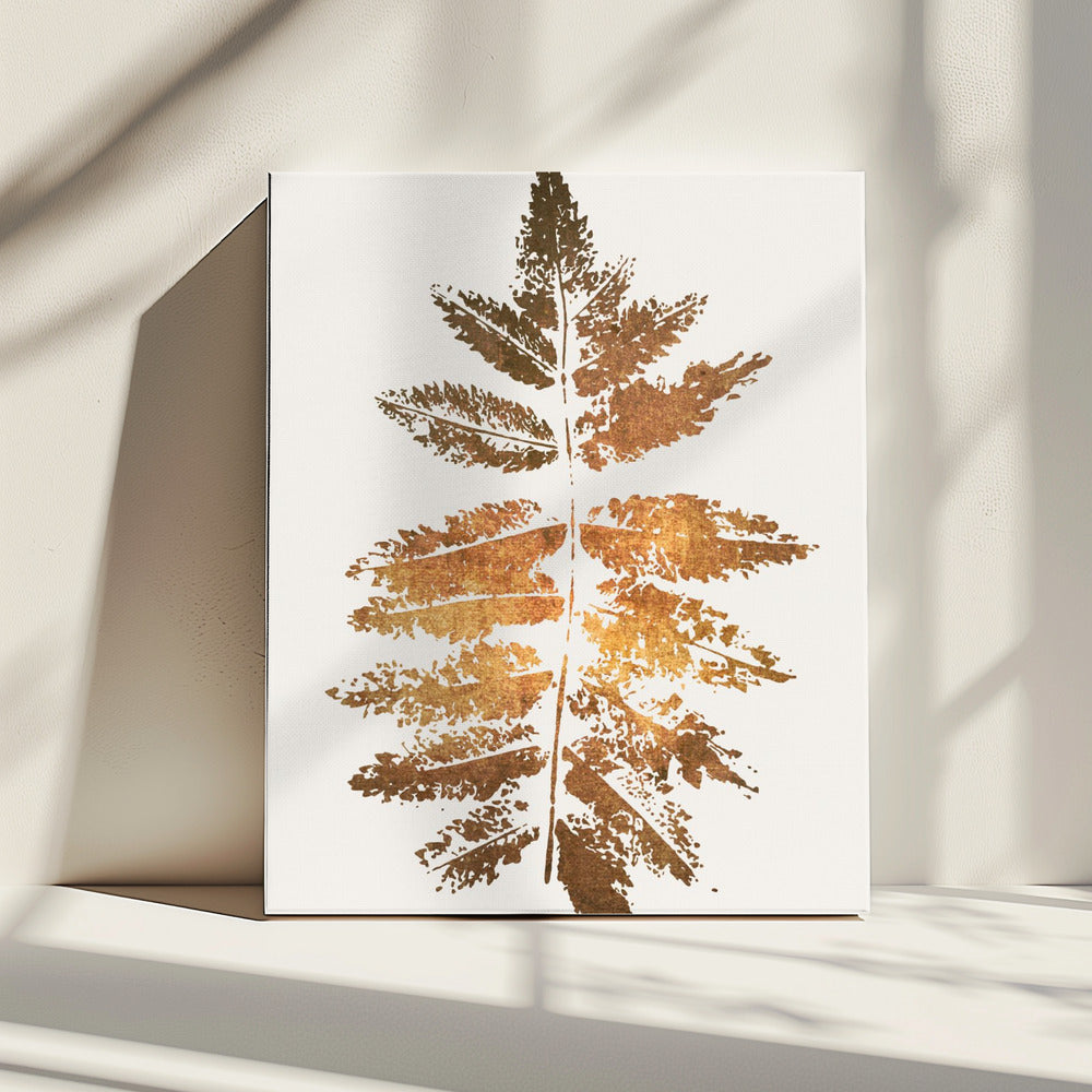 Oak Leaf Print (gold) | Canvas