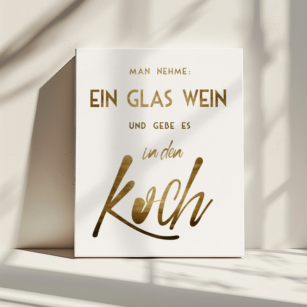 Ein Glas Wein | Canvas