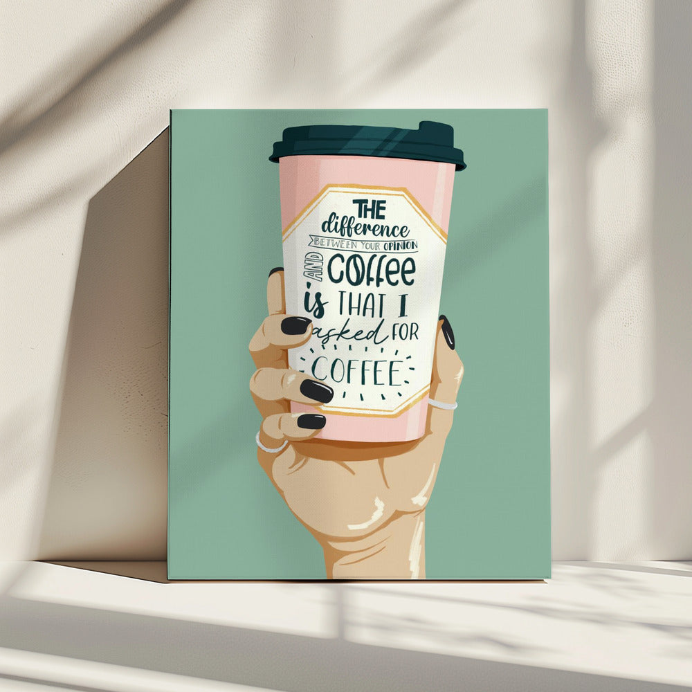 Gevraagd om koffie | Canvas