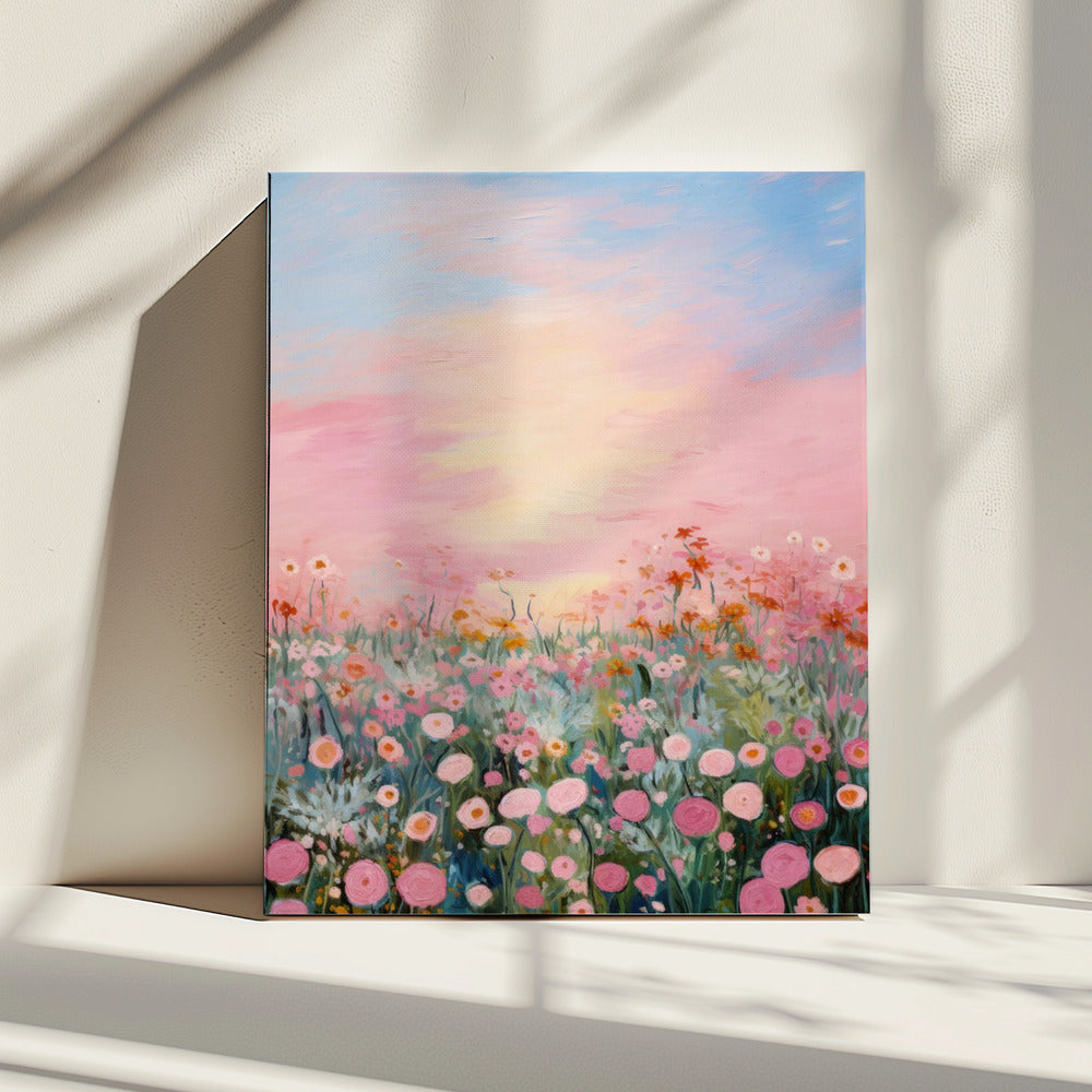 Bloesems in de schemering | Canvas