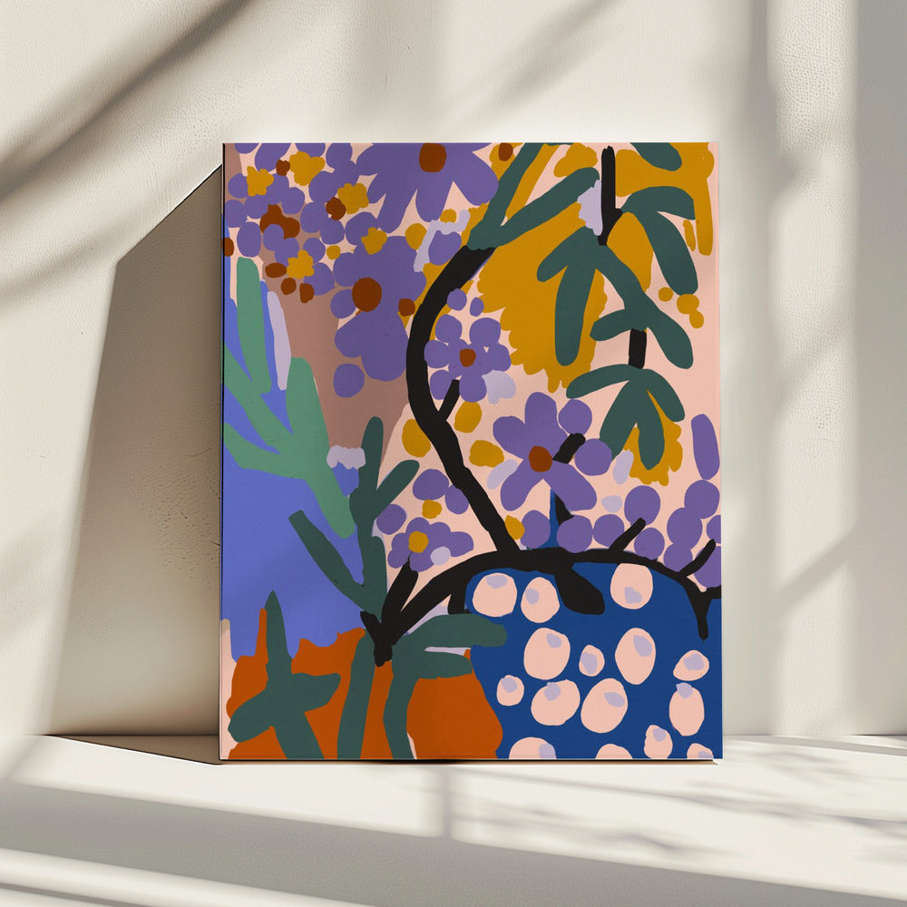Levendige flora-uitbarsting | Canvas