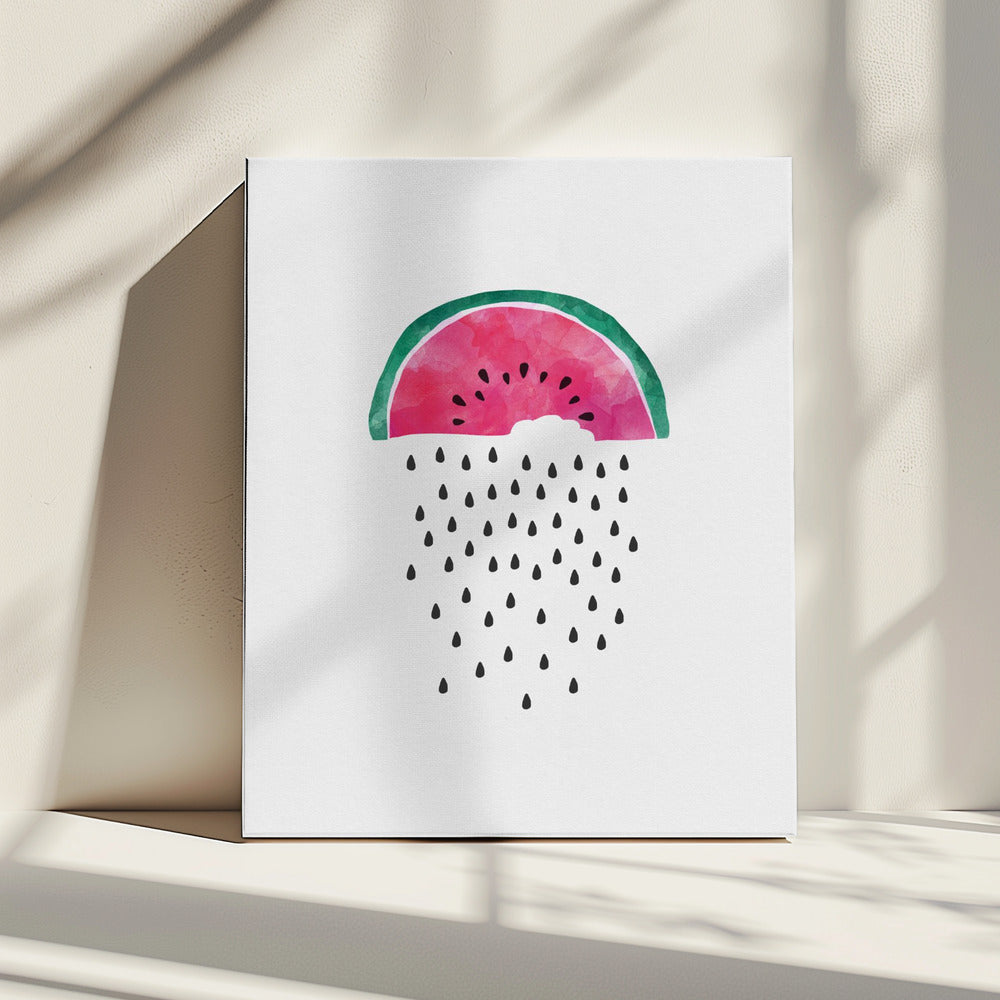 Watermeloenregen | Canvas