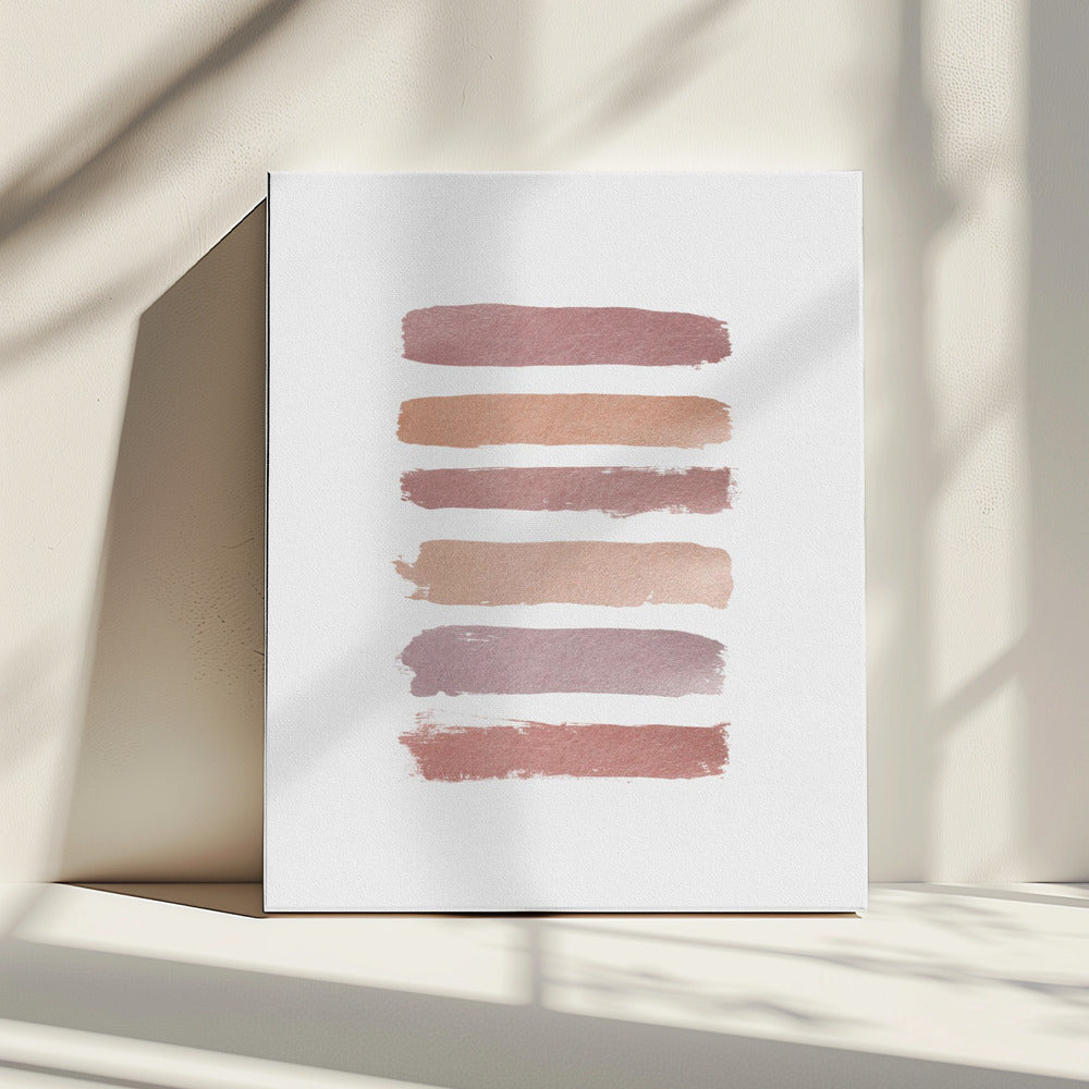 Dusty Rose Stripes | Canvas